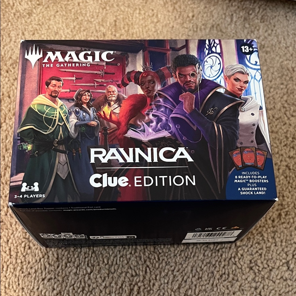 New Magic: The Gathering — Ravnica Clue Edition Game (Purple, Red, Blue)